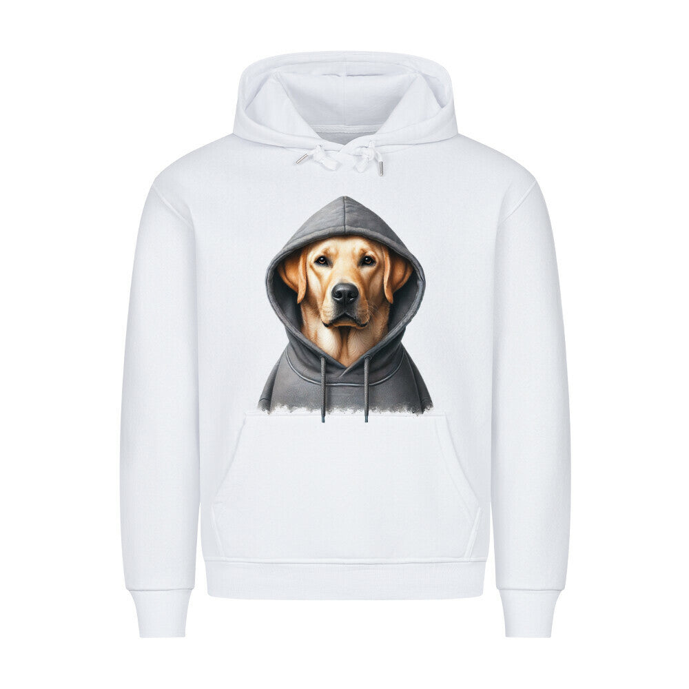 Premium Hoodie "Labrador Retriever - Hooded I" Weiß – hunde-shirt.de