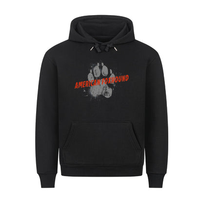 Premium Hoodie "American Foxhound - PAW" Schwarz – hunde-shirt.de