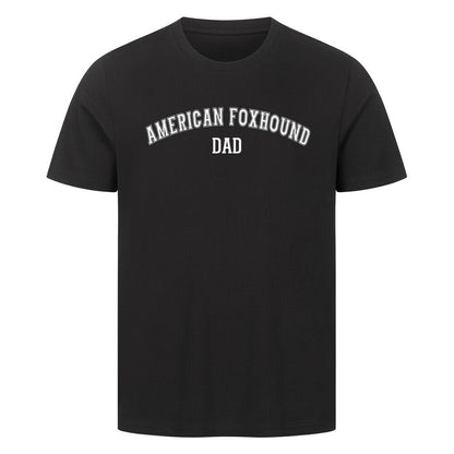 Premium T-Shirt "American Foxhound - DAD" Schwarz – hunde-shirt.de