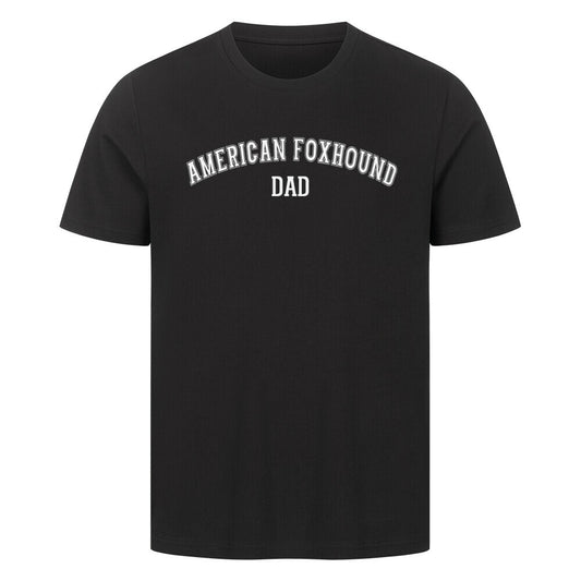 Premium T-Shirt "American Foxhound - DAD" Schwarz – hunde-shirt.de