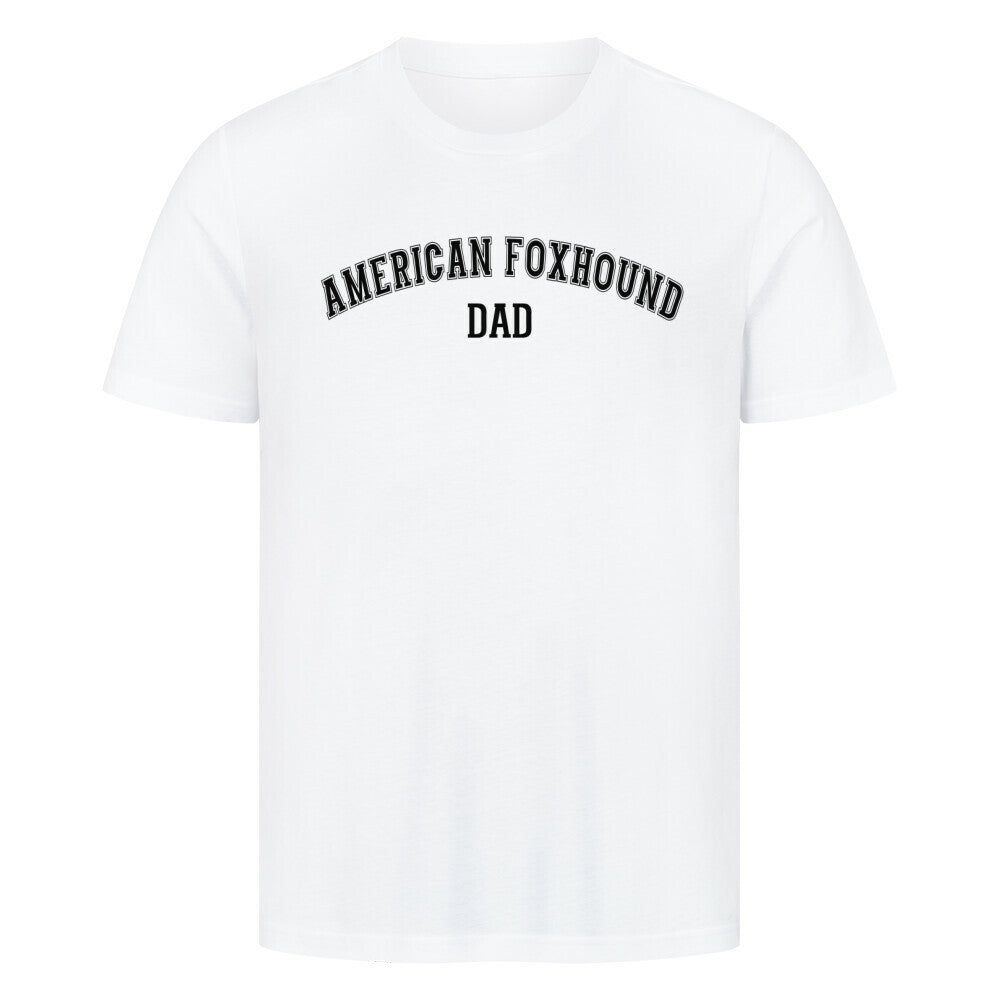 Premium T-Shirt "American Foxhound - DAD" Weiß – hunde-shirt.de