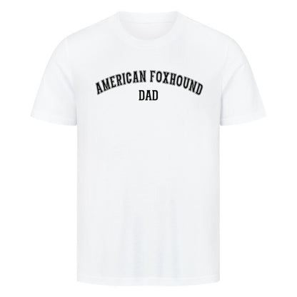 Premium T-Shirt "American Foxhound - DAD" Weiß – hunde-shirt.de