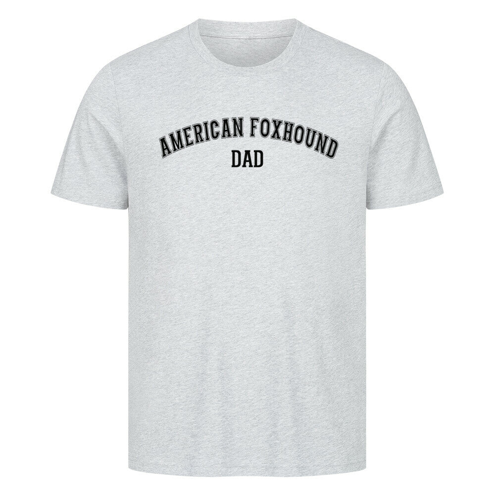 Premium T-Shirt "American Foxhound - DAD" Heather Grey – hunde-shirt.de