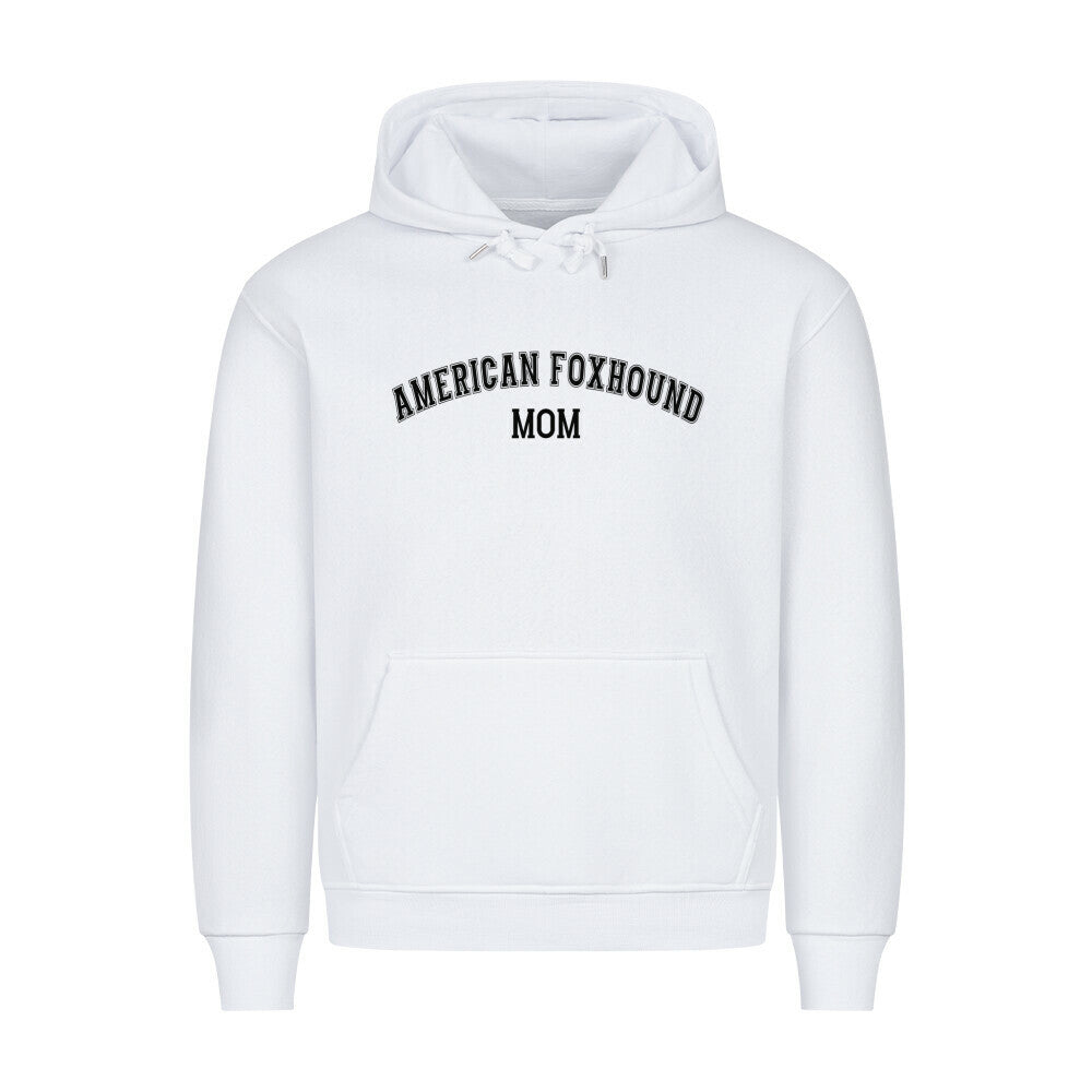 Premium Hoodie "American Foxhound - MOM" Weiß – hunde-shirt.de