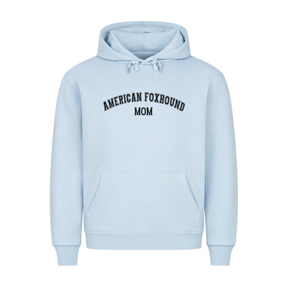 Premium Hoodie "American Foxhound - MOM" Babyblau – hunde-shirt.de