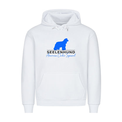 Premium Hoodie "American Cocker Spaniel - Seelenhund" Weiß – hunde-shirt.de