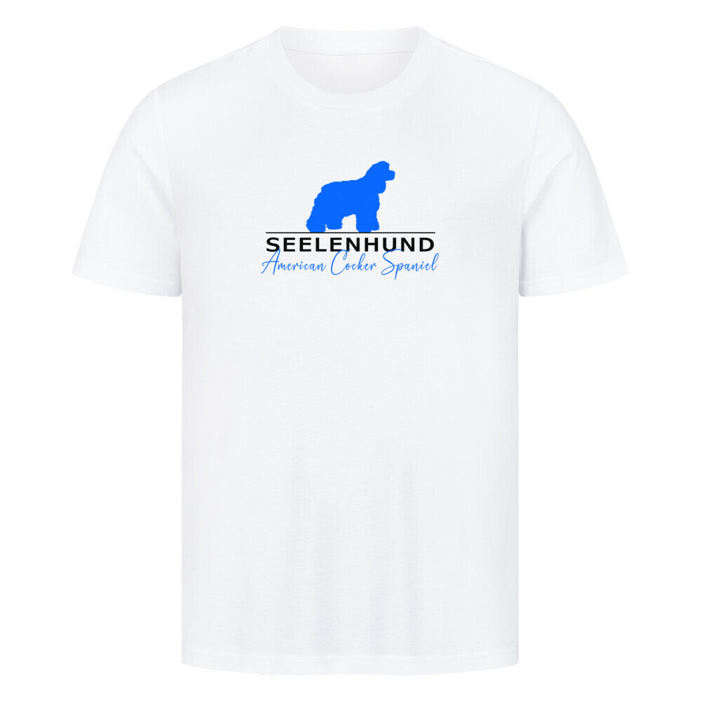 Premium T-Shirt "American Water Spaniel - Seelenhund" Weiß – hunde-shirt.de