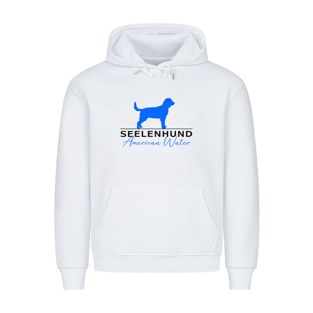 Premium Hoodie "American Water Spaniel - Seelenhund" Weiß – hunde-shirt.de