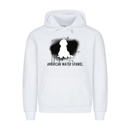 Premium Hoodie "American Water Spaniel - Brush" Weiß – hunde-shirt.de