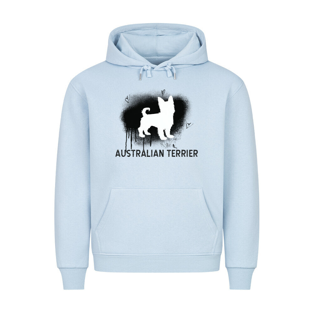 Premium Hoodie "Australian Terrier - Brush" Babyblau – hunde-shirt.de