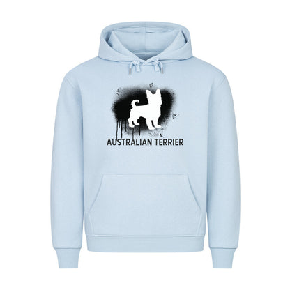 Premium Hoodie "Australian Terrier - Brush" Babyblau – hunde-shirt.de