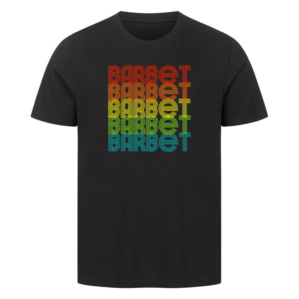 Premium T-Shirt "Barbet - RETRO" Schwarz – hunde-shirt.de
