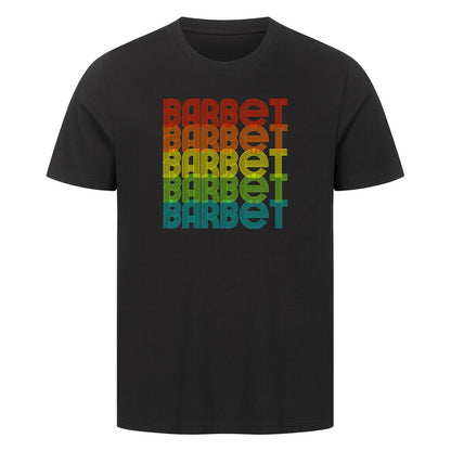 Premium T-Shirt "Barbet - RETRO" Schwarz – hunde-shirt.de