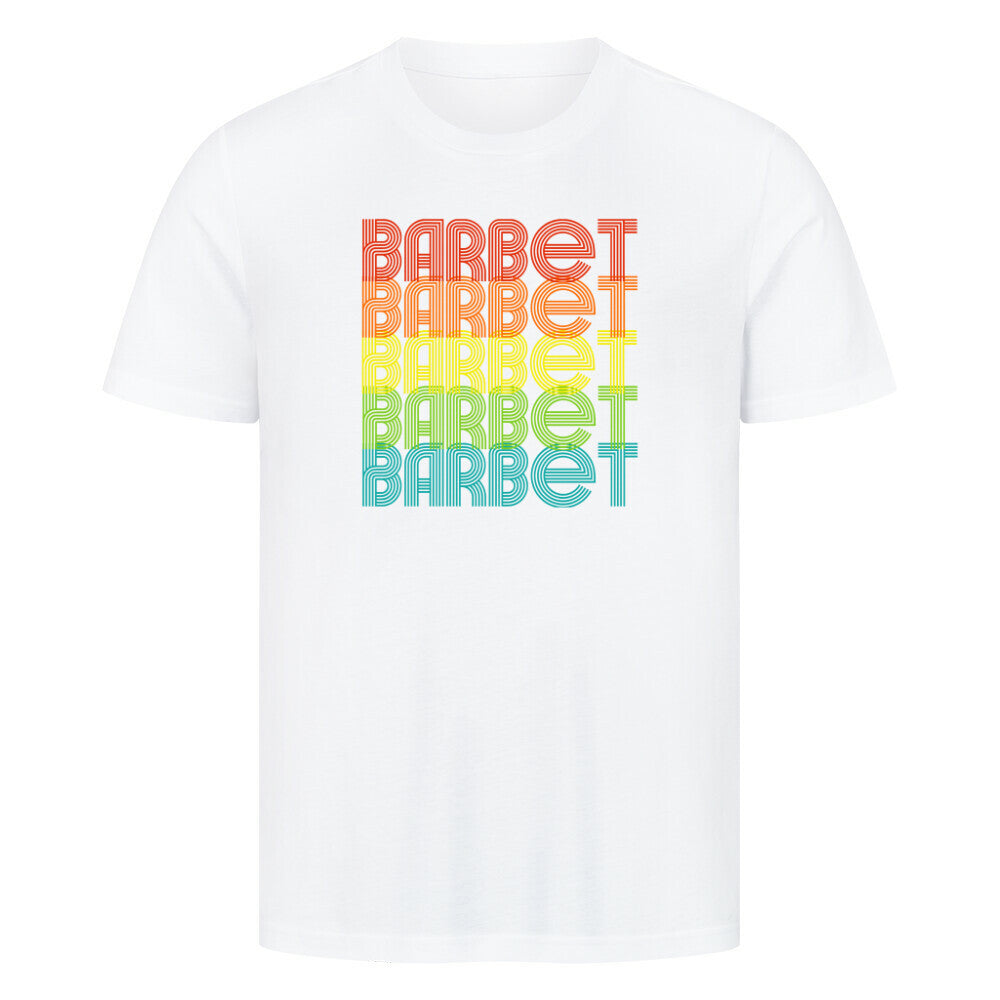 Premium T-Shirt "Barbet - RETRO" Weiß – hunde-shirt.de
