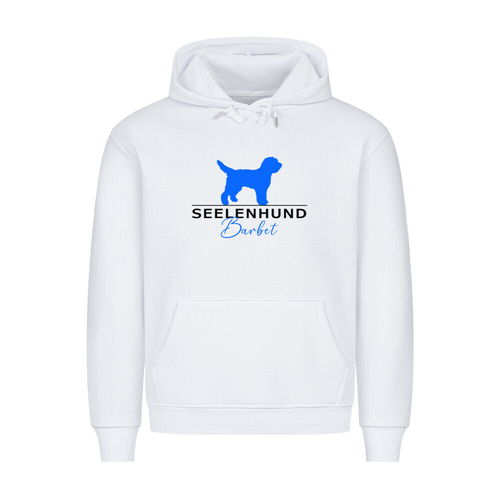 Premium Hoodie "Barbet - Seelenhund" Weiß – hunde-shirt.de