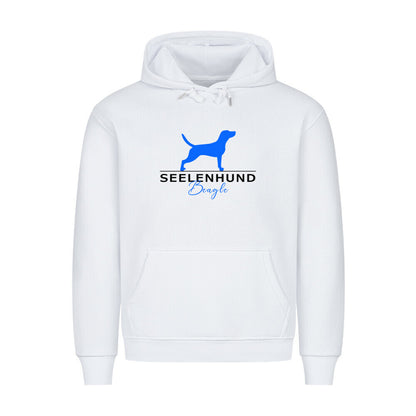 Premium Hoodie "Beagle- Seelenhund" Weiß – hunde-shirt.de