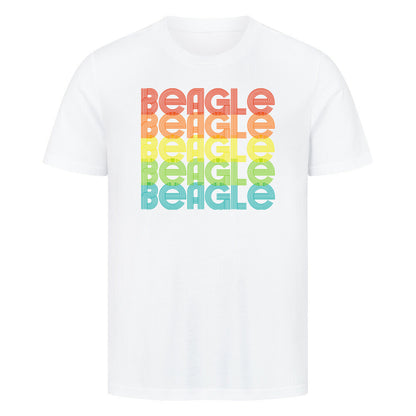 Premium T-Shirt "Beagle - RETRO" Weiß – hunde-shirt.de