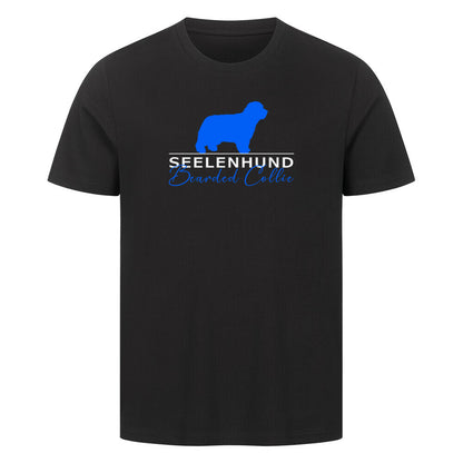 Premium T-Shirt "Bearded Collie - Seelenhund" Schwarz – hunde-shirt.de