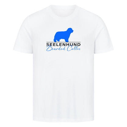 Premium T-Shirt "Bearded Collie - Seelenhund" Weiß – hunde-shirt.de