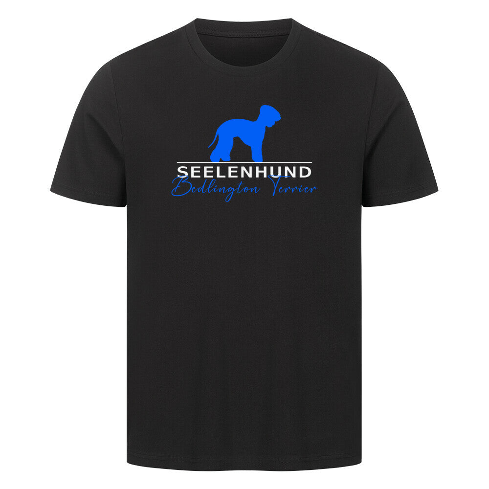 Premium T-Shirt "Bedlington Terrier - Seelenhund" Schwarz – hunde-shirt.de