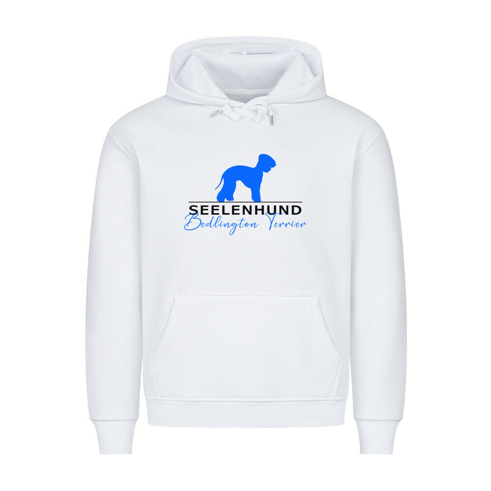 Premium Hoodie "Bedlington Terrier - Seelenhund" Weiß – hunde-shirt.de