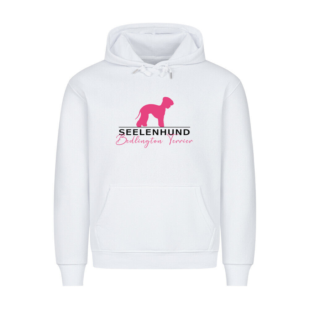 Premium Hoodie "Bedlington Terrier - Seelenhund" Weiß – hunde-shirt.de