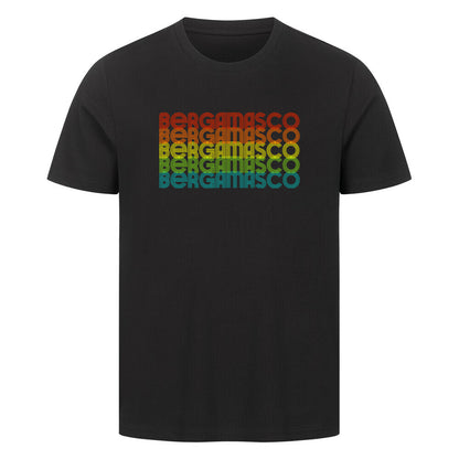 Premium T-Shirt "Bergamasco - RETRO" Schwarz – hunde-shirt.de