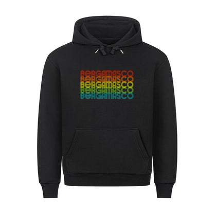 Premium Hoodie "Bergamasco - RETRO" Schwarz – hunde-shirt.de