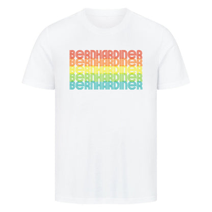 Premium T-Shirt "Bernhardiner- RETRO" Weiß – hunde-shirt.de