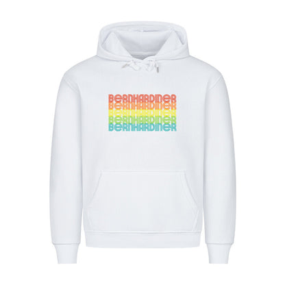 Premium Hoodie "Bernhardiner- RETRO" Weiß – hunde-shirt.de