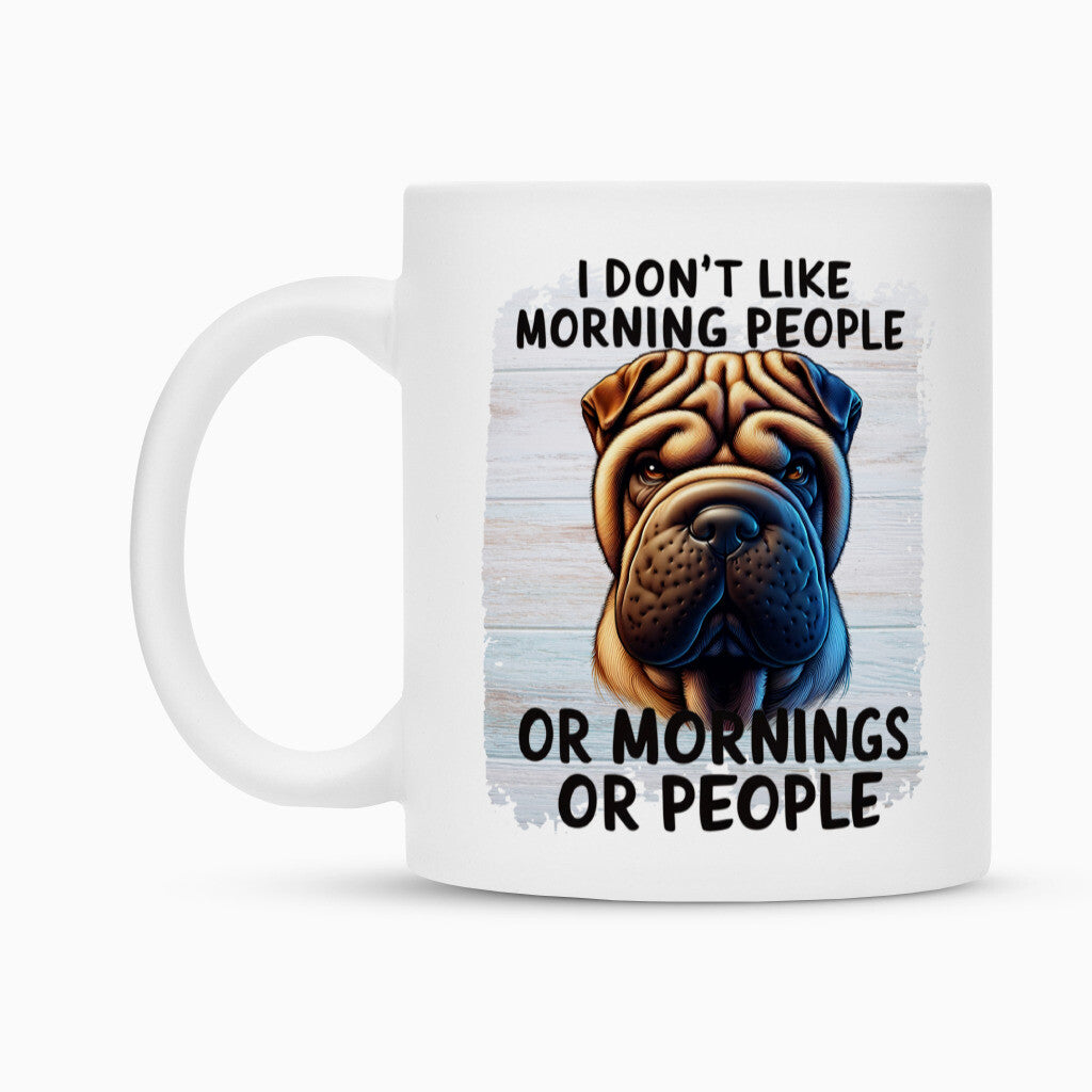 Tasse "Shar Pei - Morning People" – hunde-shirt.de