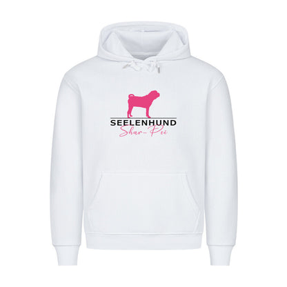 Premium Hoodie "Shar Pei - Seelenhund" Weiß – hunde-shirt.de