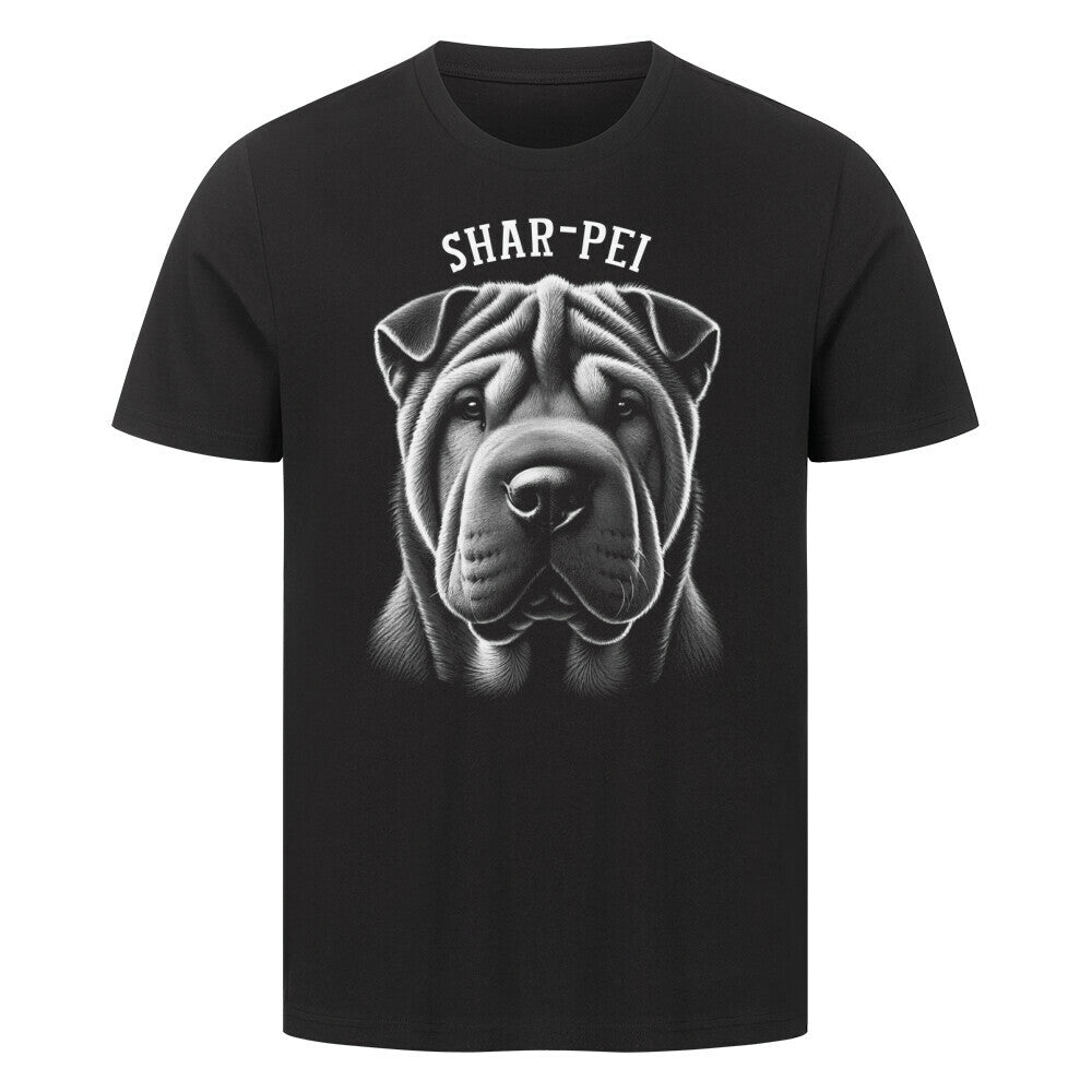 Premium T-Shirt "Shar Pei - Pure" Schwarz – hunde-shirt.de