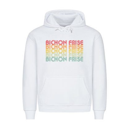 Premium Hoodie "Bichon Frisé - RETRO" Weiß – hunde-shirt.de