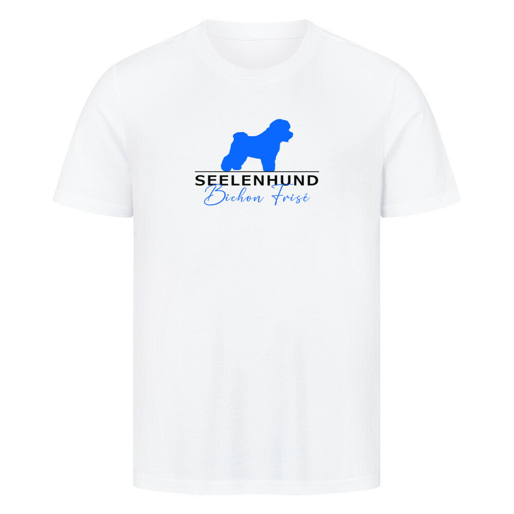 Premium T-Shirt "Bichon Frisé - Seelenhund" Weiß – hunde-shirt.de