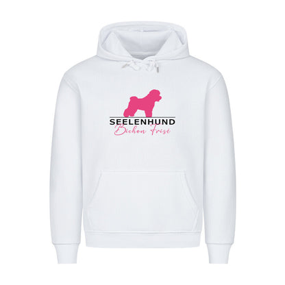 Premium Hoodie "Bichon Frisé - Seelenhund" Weiß – hunde-shirt.de
