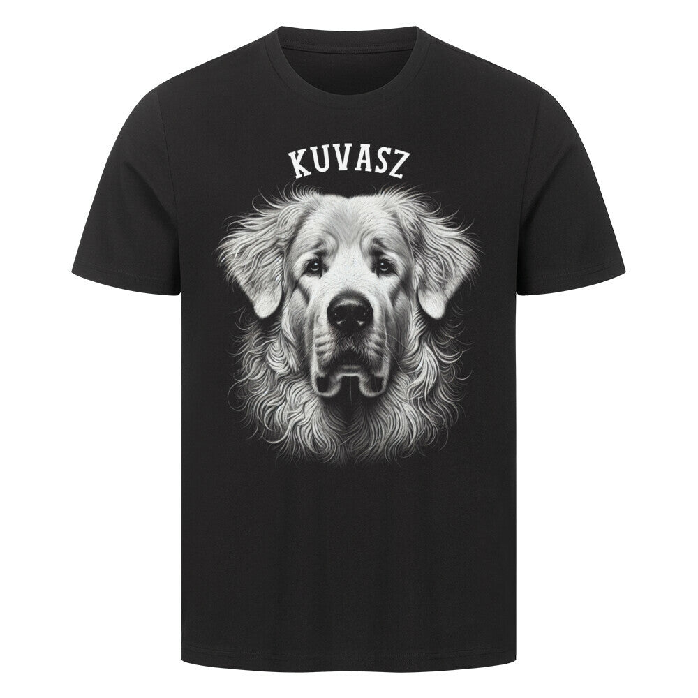 Premium T-Shirt "Kuvasz - Pure" Schwarz – hunde-shirt.de