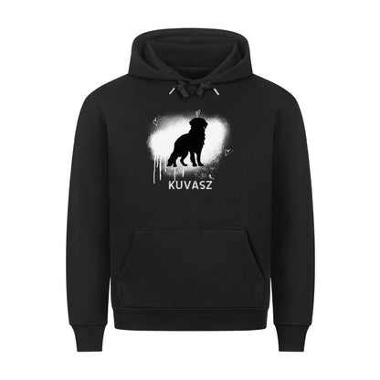 Premium Hoodie "Kuvasz - Brush" Schwarz – hunde-shirt.de