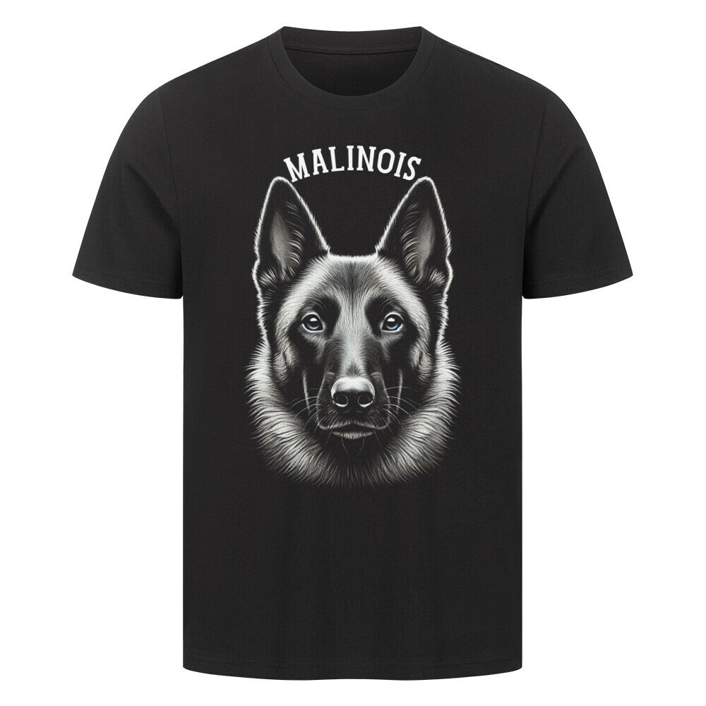 Premium T-Shirt "Malinois - Pure" Schwarz – hunde-shirt.de