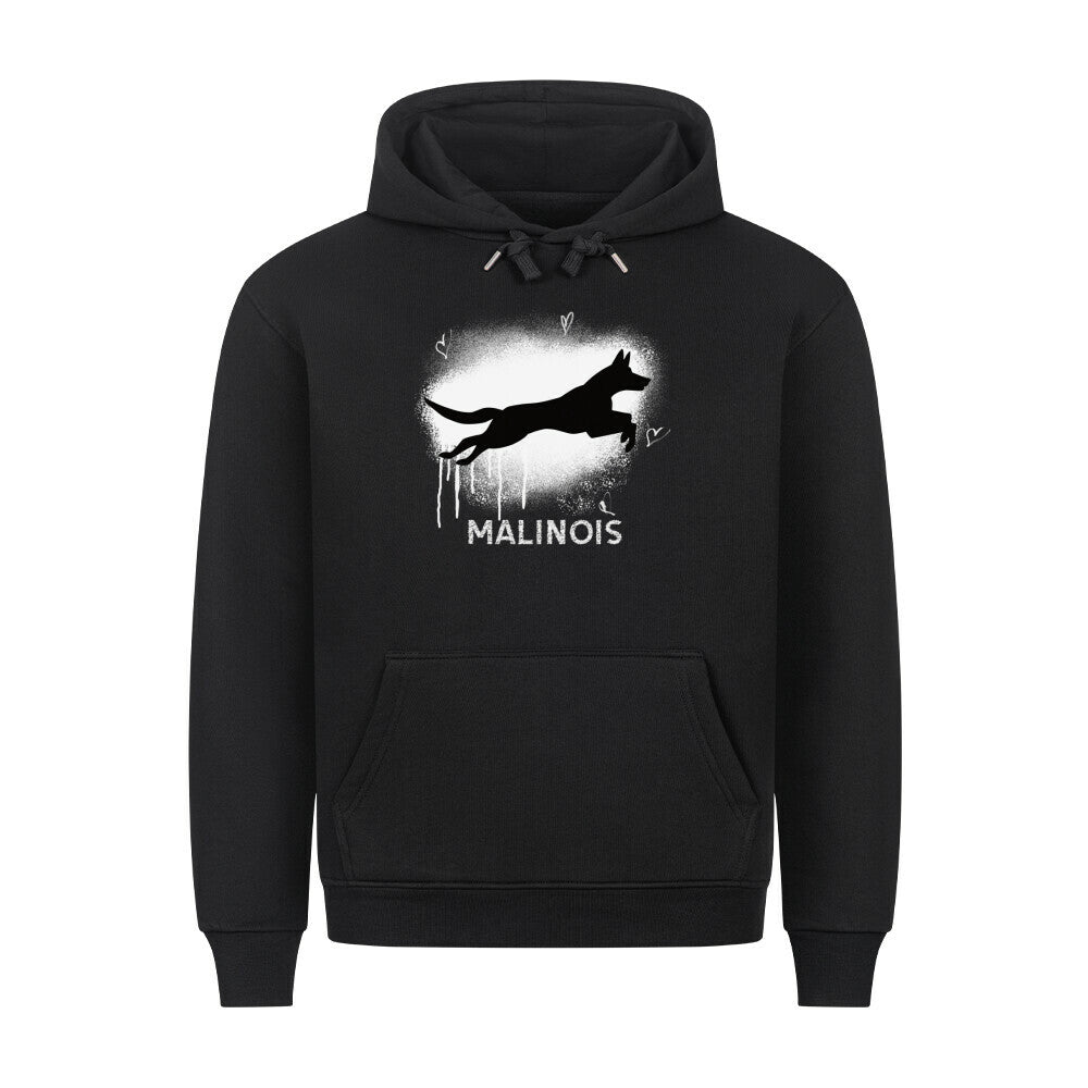Premium Hoodie "Malinois - Brush" Schwarz – hunde-shirt.de