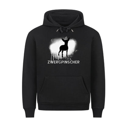 Premium Hoodie "Zwergpinscher - Brush" Schwarz – hunde-shirt.de