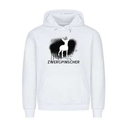 Premium Hoodie "Zwergpinscher - Brush" Weiß – hunde-shirt.de