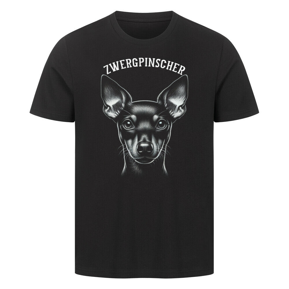 Premium T-Shirt "Zwergpinscher - Pure" Schwarz – hunde-shirt.de
