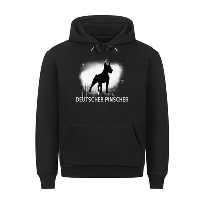 Premium Hoodie "Deutscher Pinscher - Brush" Schwarz – hunde-shirt.de