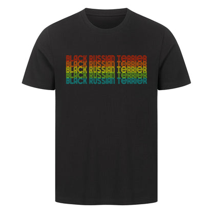 Premium T-Shirt "Black Russian - RETRO" Schwarz – hunde-shirt.de