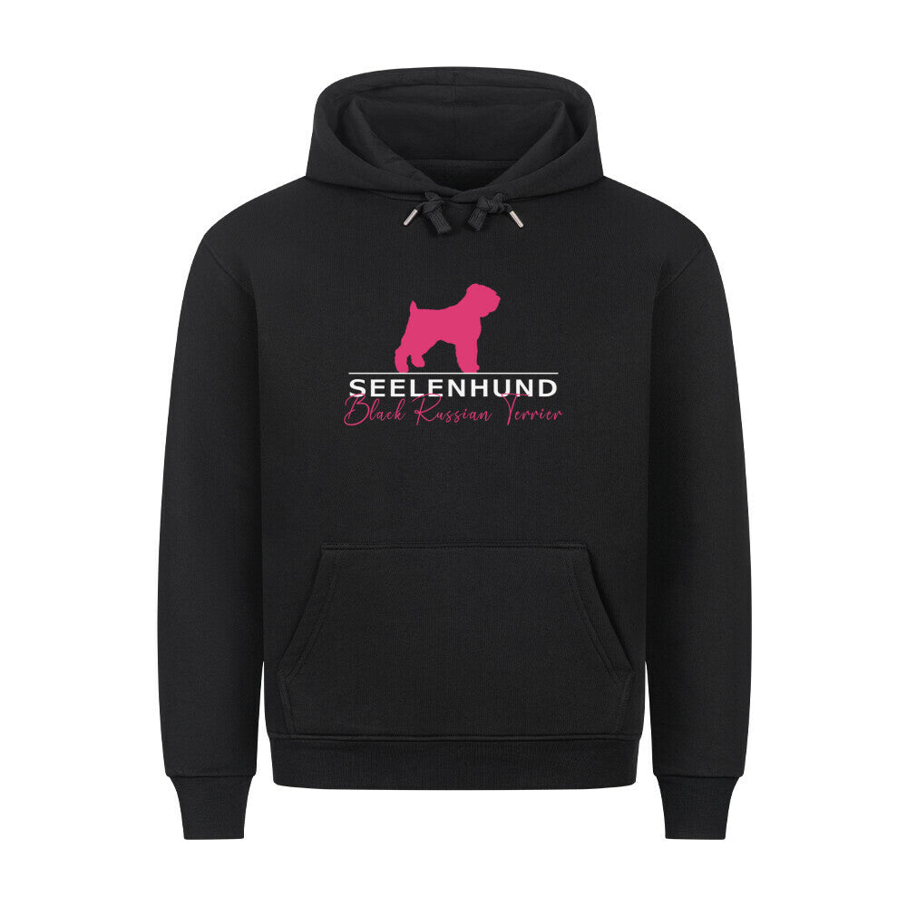 Premium Hoodie "Black Russian - Seelenhund" Schwarz – hunde-shirt.de