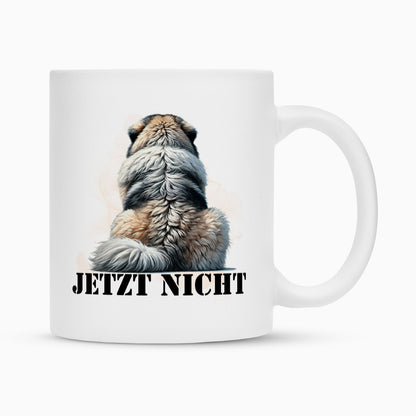 Tasse "Owtscharka - JETZT NICHT" Weiß – hunde-shirt.de