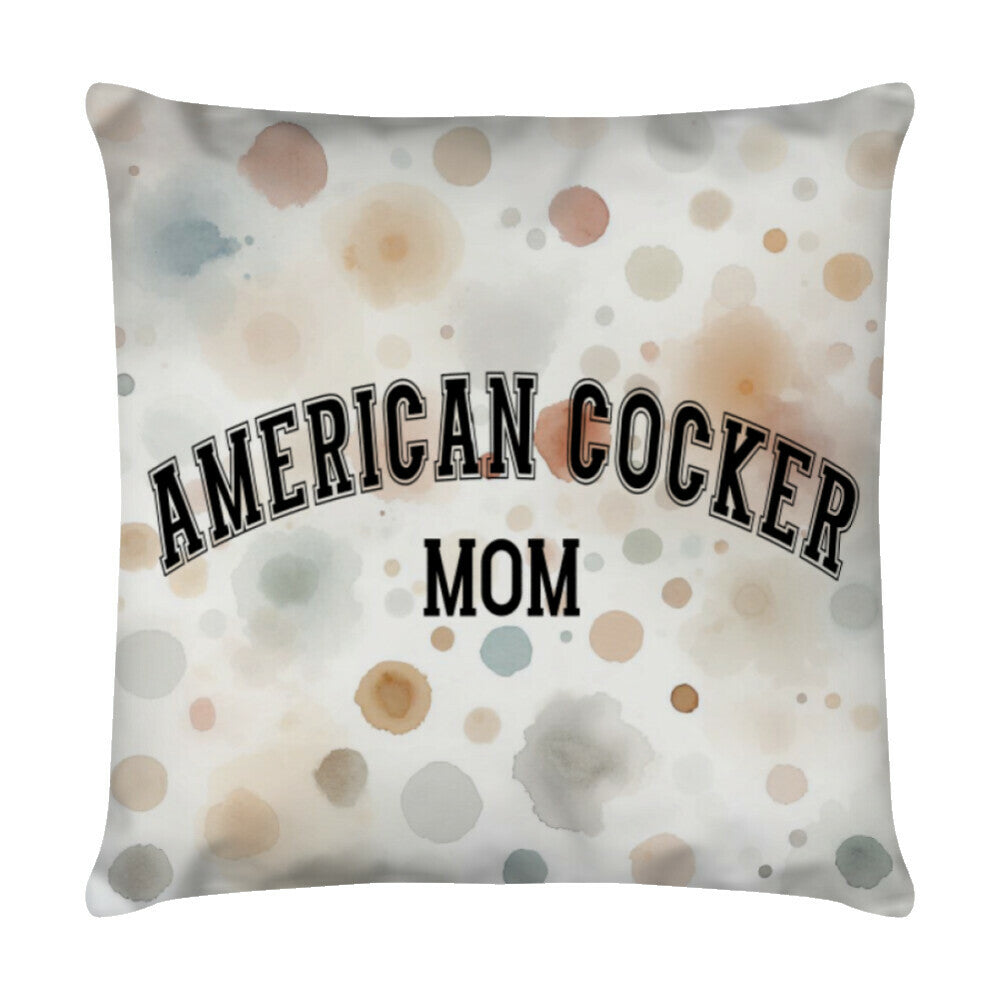 Kissen "American Cocker - MOM" Weiß – hunde-shirt.de
