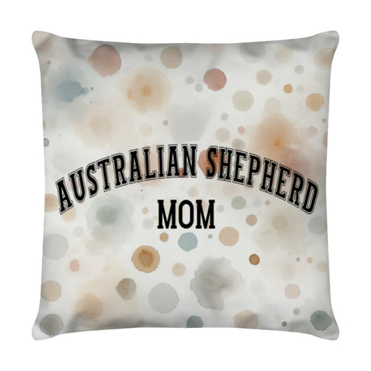 Kissen "Australian Shepherd - MOM" Weiß – hunde-shirt.de