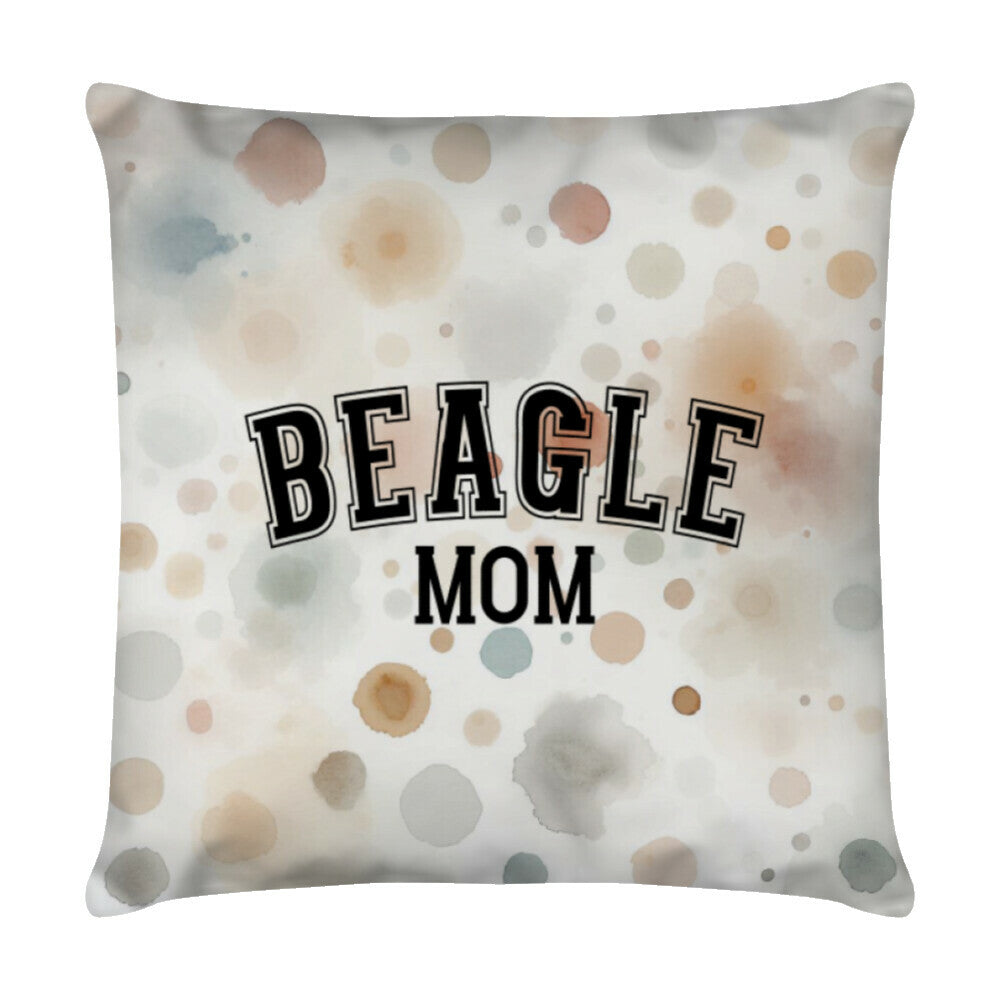 Kissen "Beagle - MOM" Weiß – hunde-shirt.de